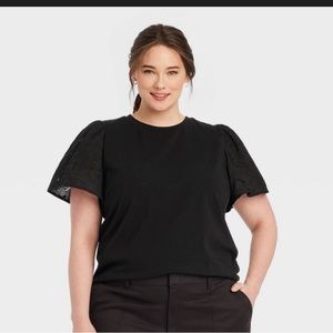 Women's KTW Puff Elbow Sleeve T-Shirt - A New Day™